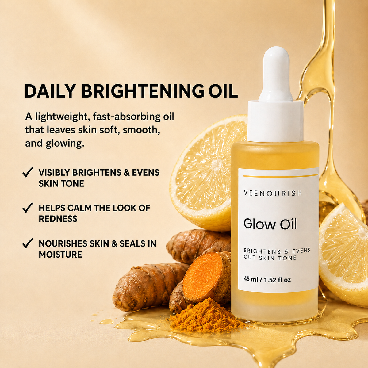 Lemon, Tea Tree & Turmeric Oil