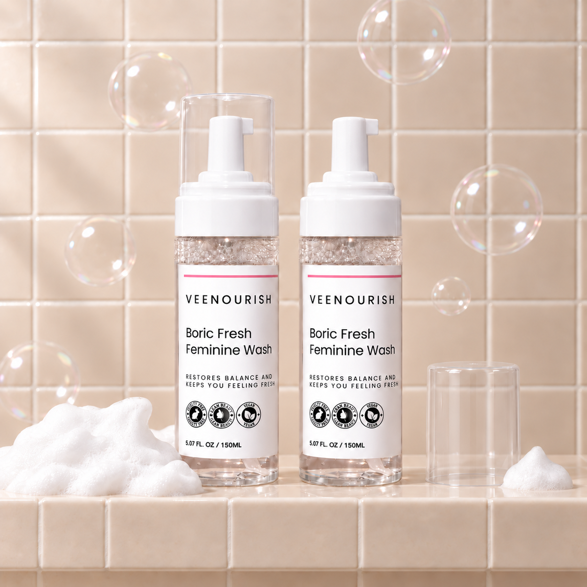 Boric Acid Feminine Wash (Fragrance-Free)