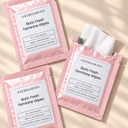 Boric Acid Feminine Wipes (Fragrance-Free) 20-Count