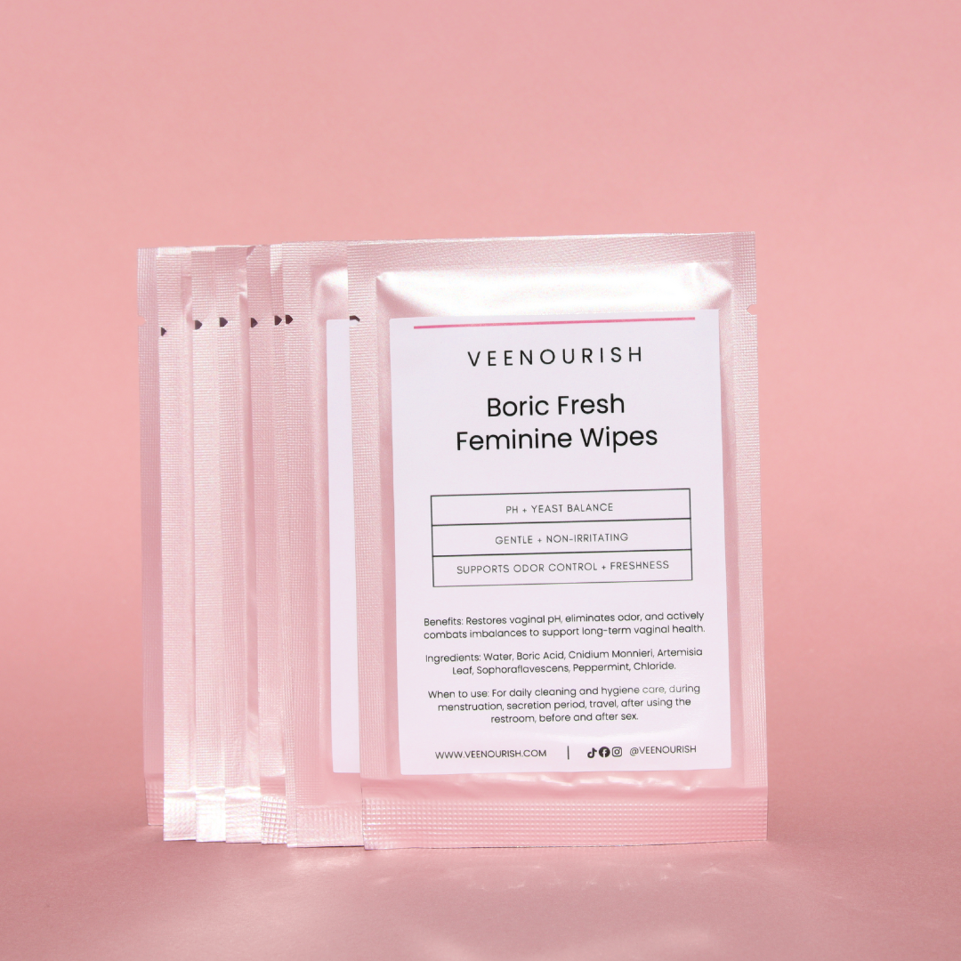 Boric Acid Feminine Wipes (Fragrance-Free) 20-Count